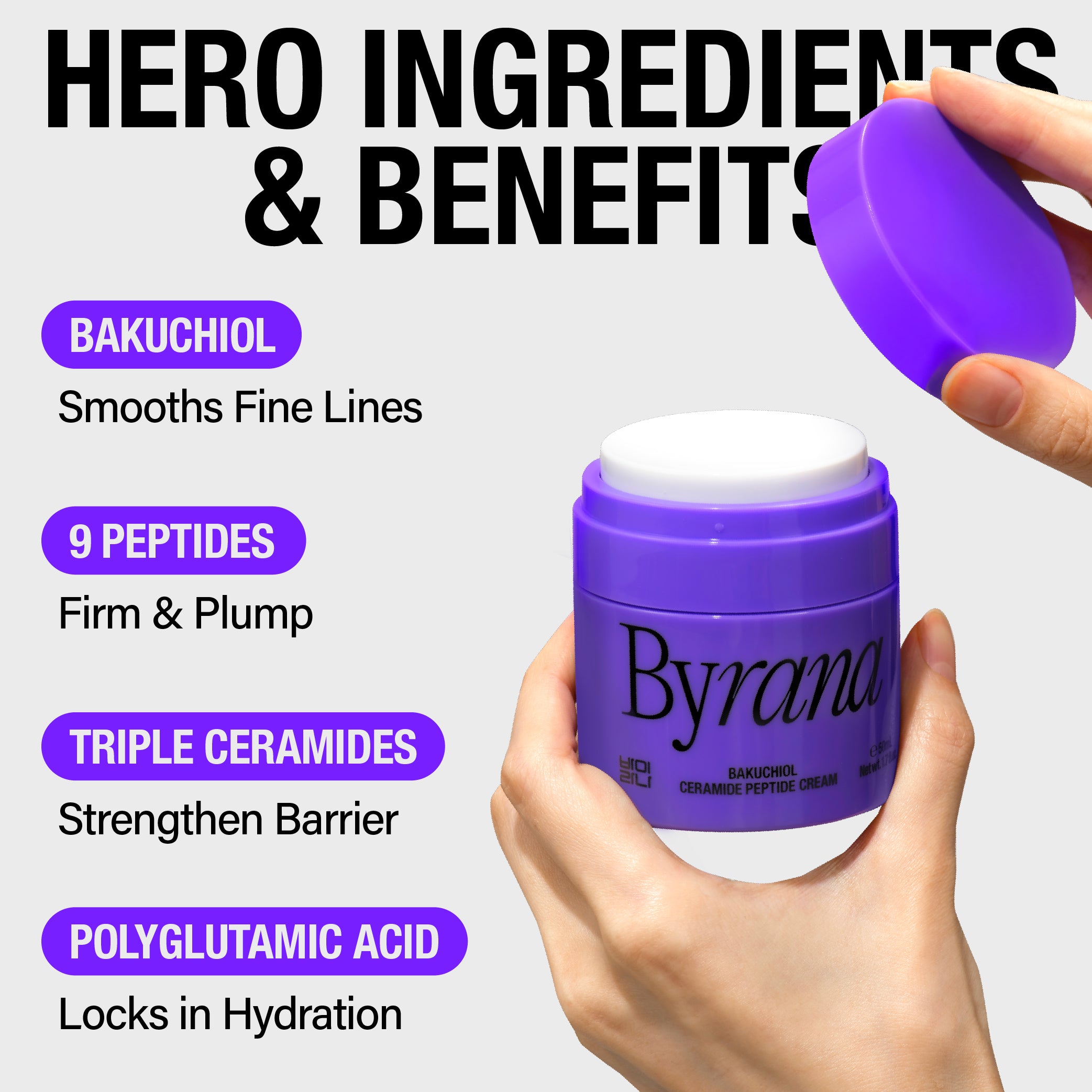 BAKUCHIOL CERAMIDE PEPTIDE CREAM